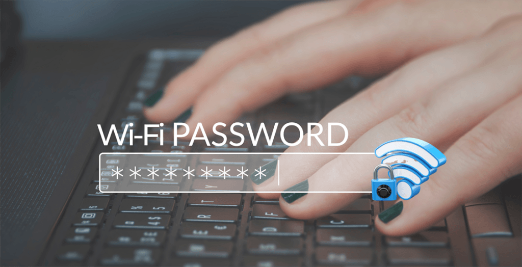 wi-fi password being cracked person on keyboard